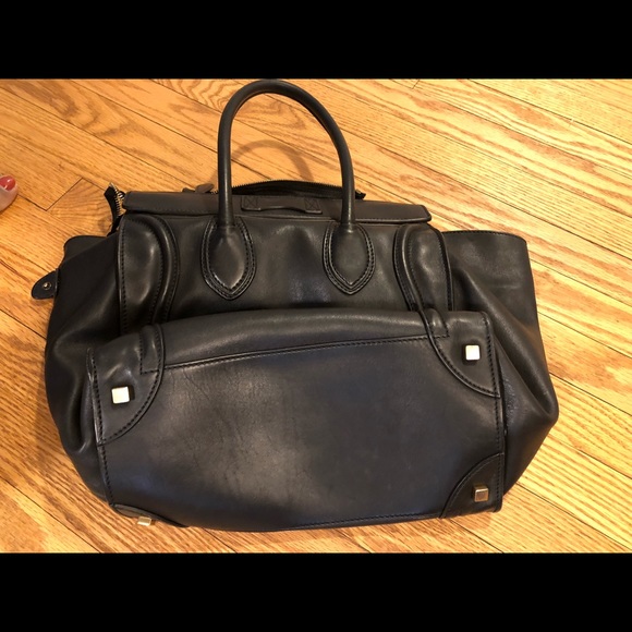 Celine mini luggage tote black preloved authentic - Picture 3 of 6